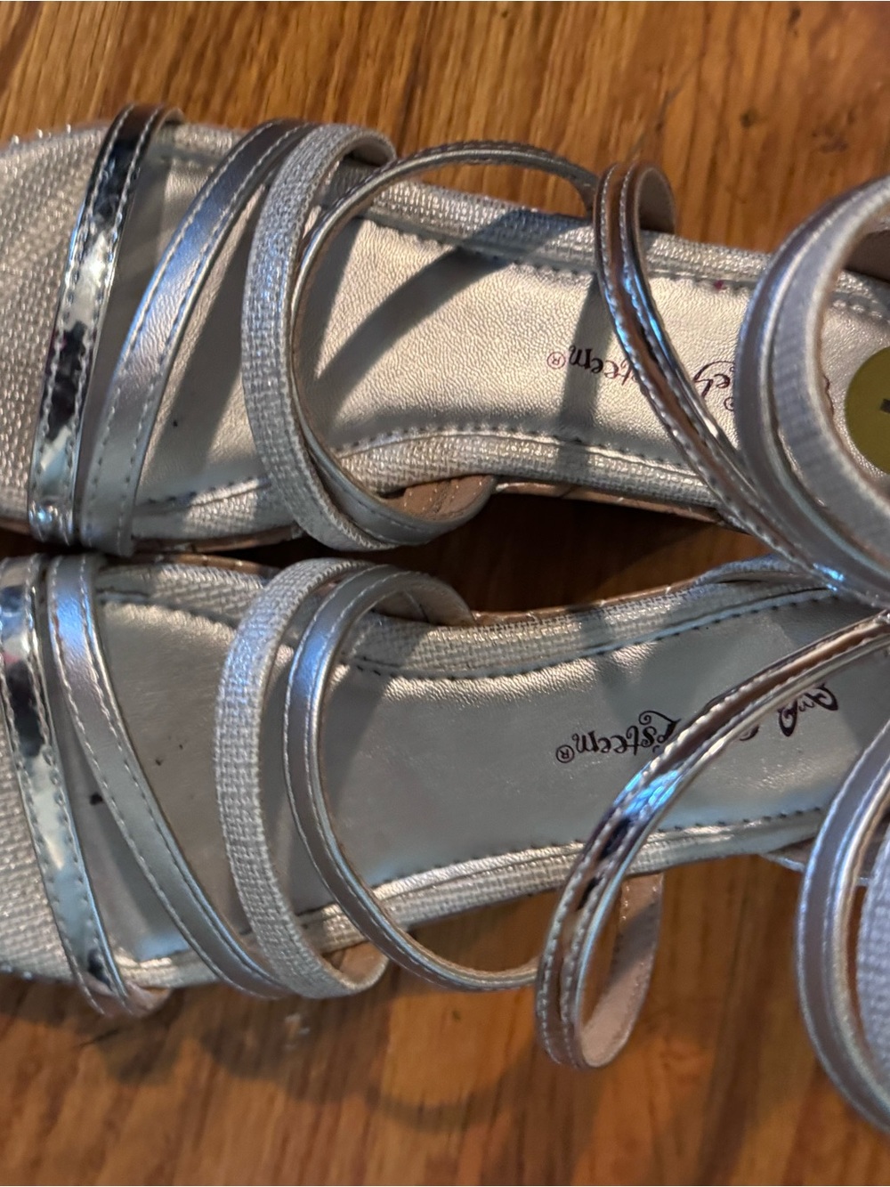 Silver Strappy Women's Sandals by